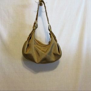 Kathy's Gold Buckle Hobo Bag